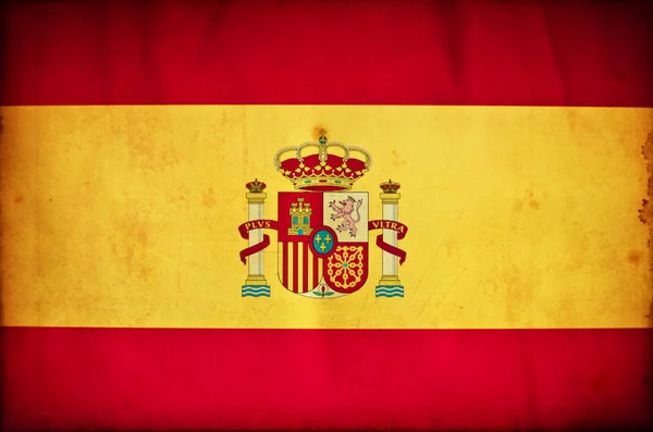 Spagna bandiera grunge — Foto Stock