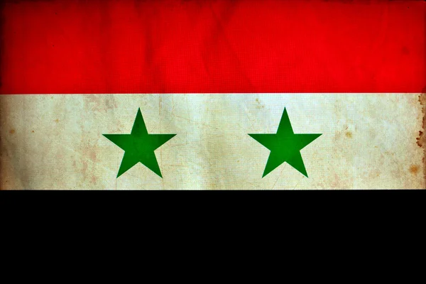 Syrië grunge vlag — Stockfoto