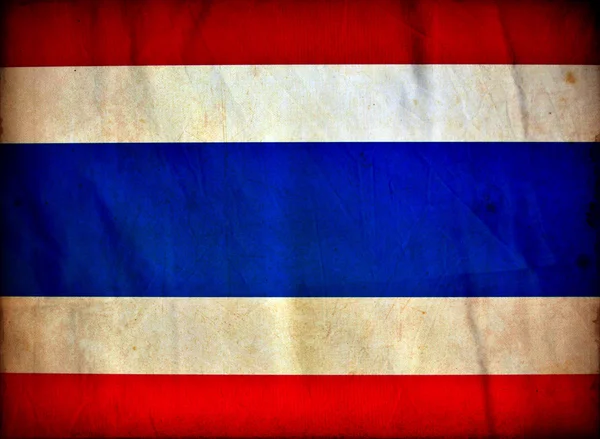 Tailândia bandeira grunge — Fotografia de Stock
