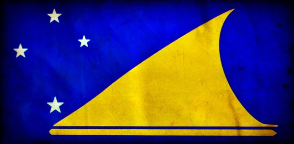 Bandera grunge Tokelau — Foto de Stock