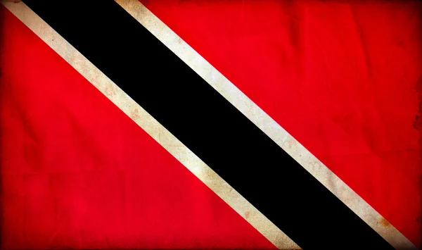 Гранж-флаг Тринидада и Тобаго — стоковое фото