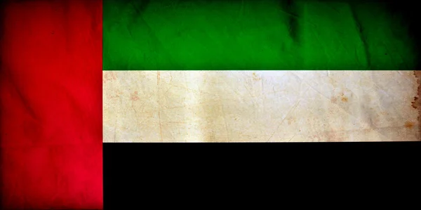 Bandeira grunge dos Emirados Árabes Unidos — Fotografia de Stock