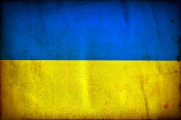 ウクライナ グランジ フラグ — ストック写真