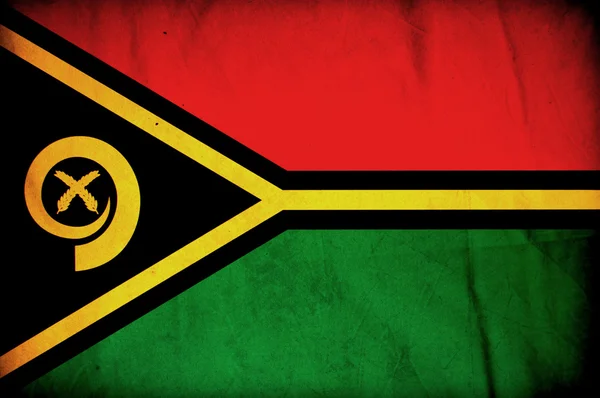 Vanuatu grunge zászló — Stock Fotó
