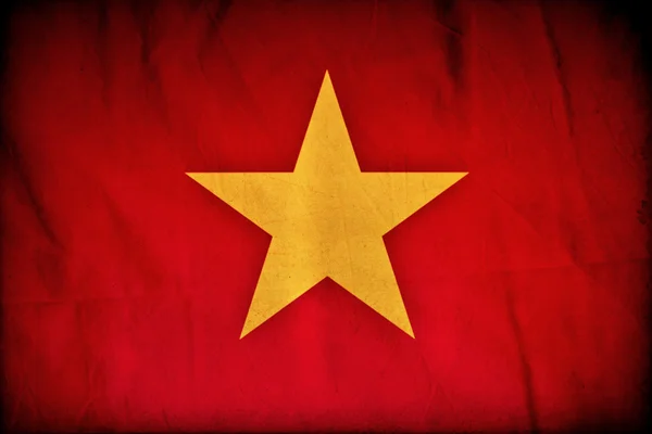 Bendera grunge Vietnam — Stok Foto
