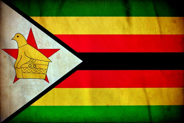 Bandera grunge Zimbabue —  Fotos de Stock