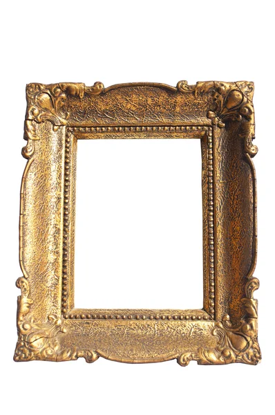 Gouden frame geïsoleerd — Stockfoto