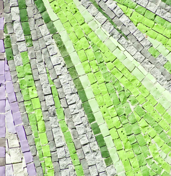 Зелена мозаїка камінь — стокове фото