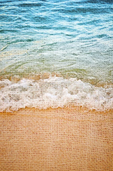 Retro image of sandy beach — Stock Photo, Image