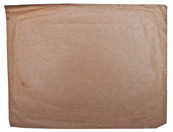 Grunge empty old paper isolated on white — Stock Photo, Image