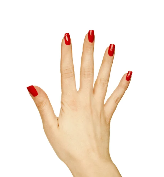 Woman hand showing gesture — Stock Photo, Image