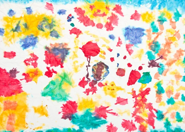 Obra de arte do miúdo fundo colorido — Fotografia de Stock