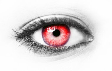 Red eye isolated clipart