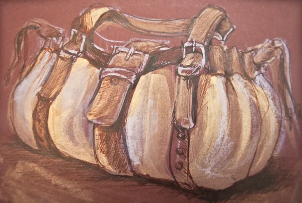 Painting of fashion bag — Stock Photo, Image