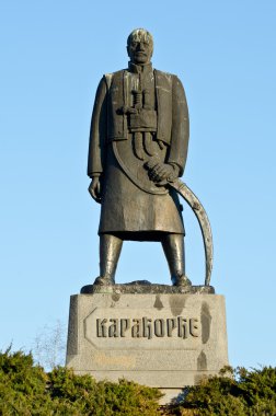 Karadjordje Petroviç saint sa önünde anısına anıt
