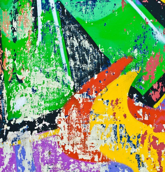 Гранж барвистий фон з рваними плакатами — стокове фото
