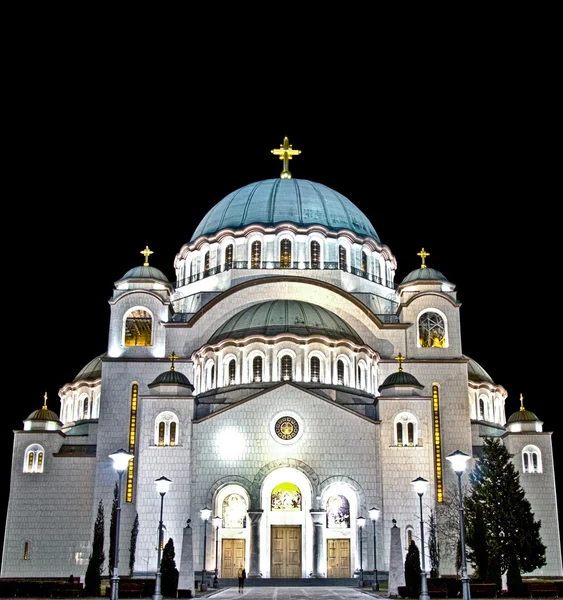 Sint sava tempel in hdr — Stockfoto