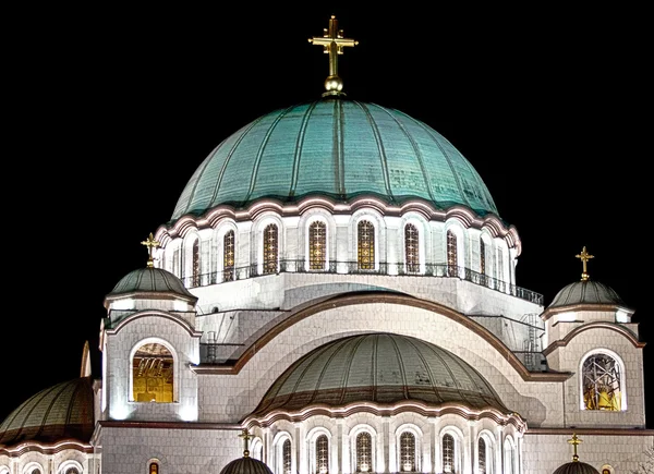 Храм Святого Саввы в Белграде — стоковое фото