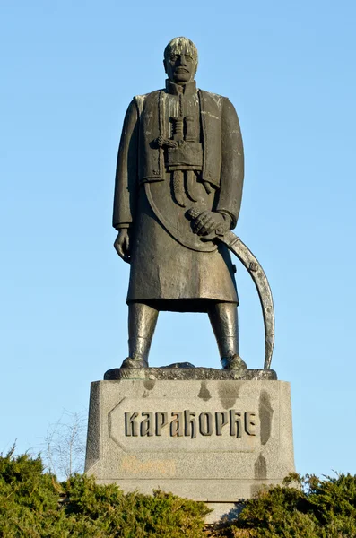 stock image Monument commemorating Karadjordje Petrovic in front of Saint Sa
