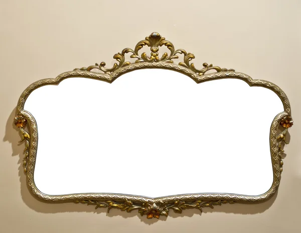 Antique mirror on grunge wall — Stock Photo, Image