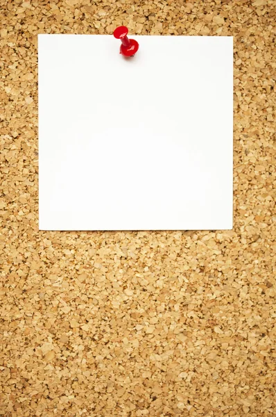 Poznámka: prázdné penále korkové desky — Stock fotografie
