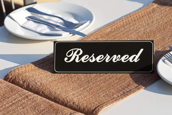 Concept de réservation restaurant — Photo