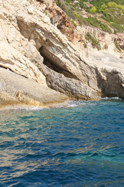 ザキントス島、ギリシャの海岸線 — ストック写真