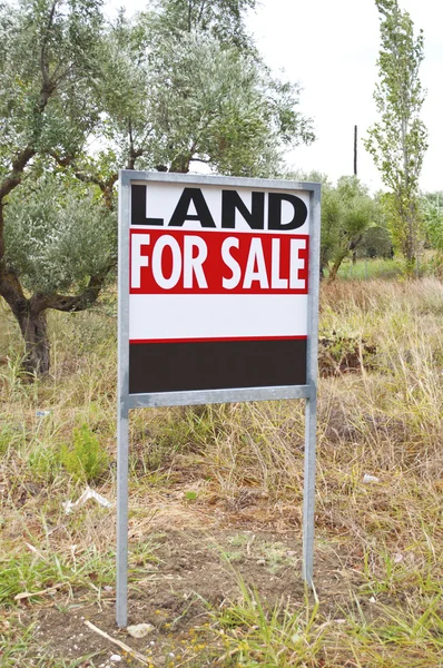 Conceito de terreno para venda — Fotografia de Stock