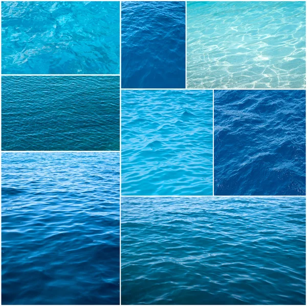 Texturas de agua collage —  Fotos de Stock