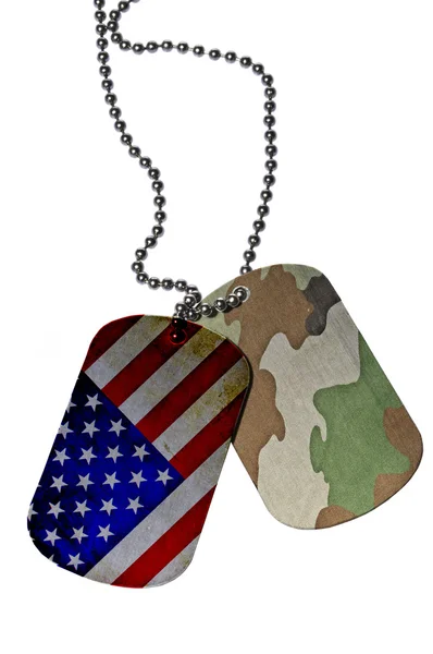 Spojené státy americké armády id tag — Stock fotografie