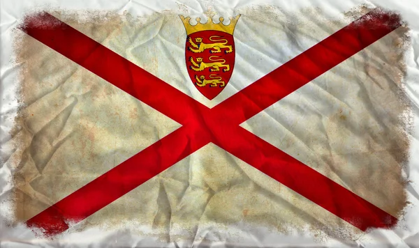 Jersey bandeira grunge — Fotografia de Stock