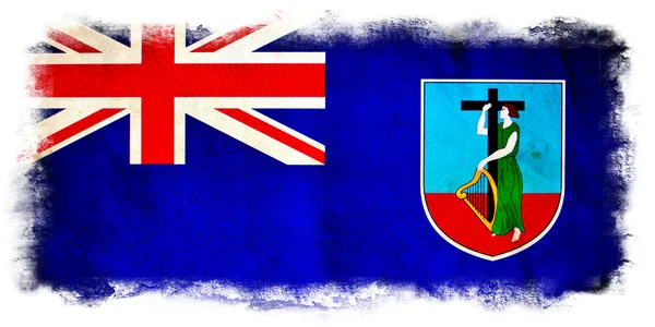 Flaga ilustracja Montserrat — Zdjęcie stockowe