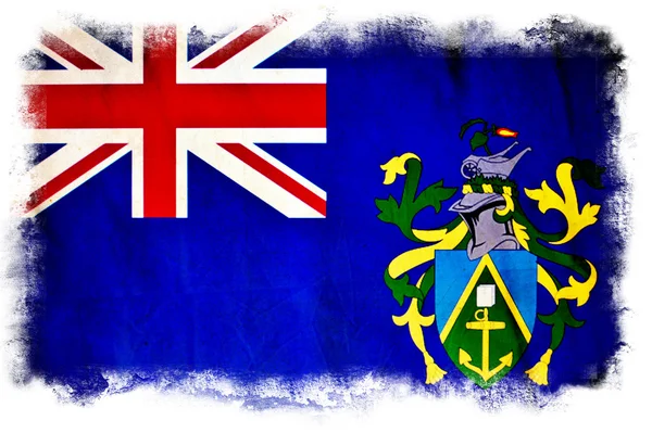 Pitcairn Islands bandiera grunge — Foto Stock