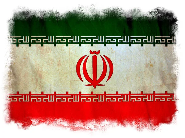 Iran drapeau grunge — Photo