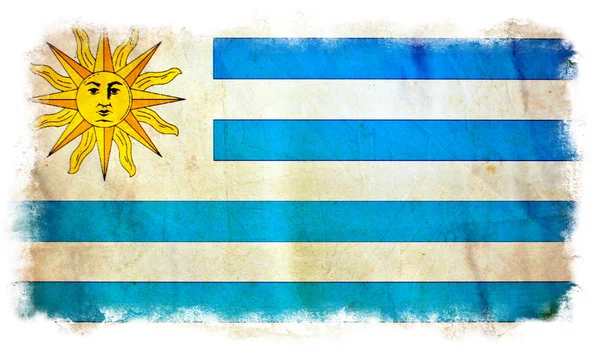 Drapeau grunge Uruguay — Photo