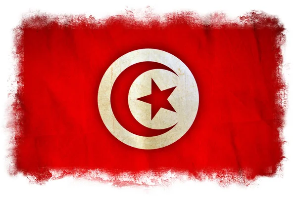 Flaga ilustracja Tunezja — Zdjęcie stockowe