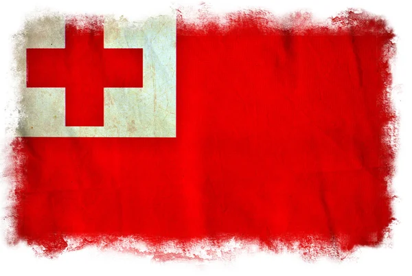 Tonga grunge bayrağı — Stok fotoğraf