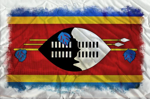 Flaga ilustracja Suazi — Zdjęcie stockowe