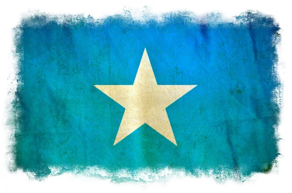 索马里 grunge 旗 — 图库照片