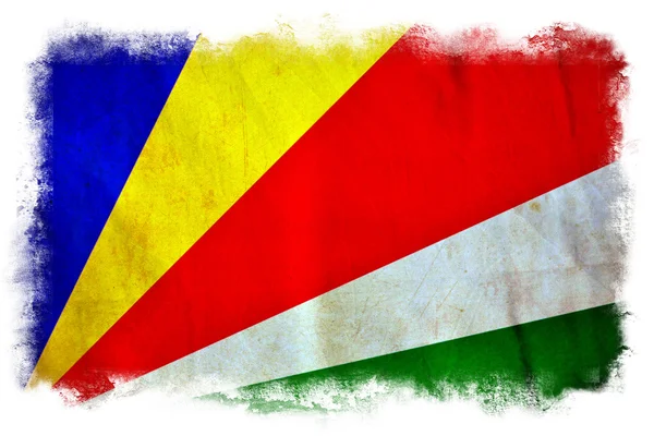 Bandiera grunge Seychelles — Foto Stock