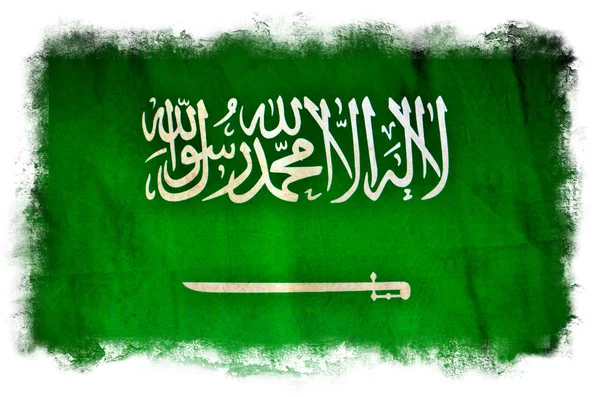 Saudi Arabia grunge flag — Stock Photo, Image