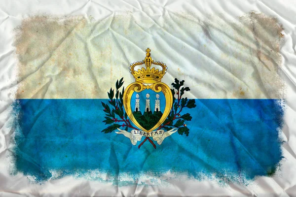 San Marino grunge flag — Stock Photo, Image