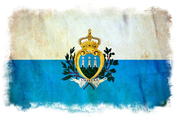 San Marino grunge flag — Stock Photo, Image