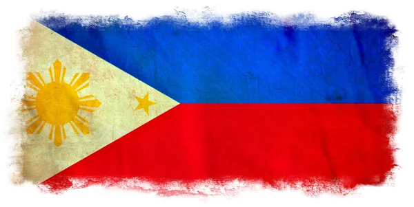 菲律宾 grunge 旗 — 图库照片