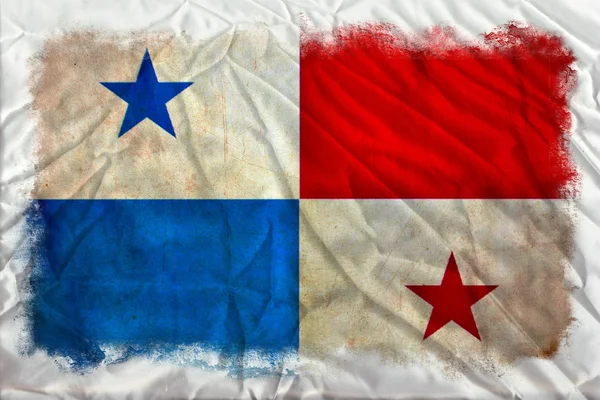 Panama grunge vlajka — Stock fotografie