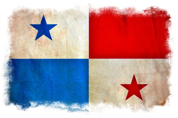 Bandeira do grunge do Panamá — Fotografia de Stock