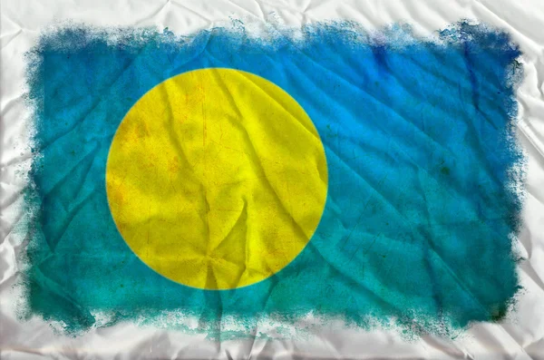 Palau grunge flag - Stock-foto