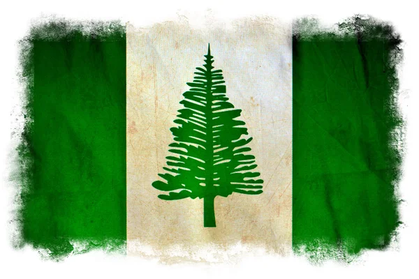 Bandeira grunge de Norfolk Island — Fotografia de Stock
