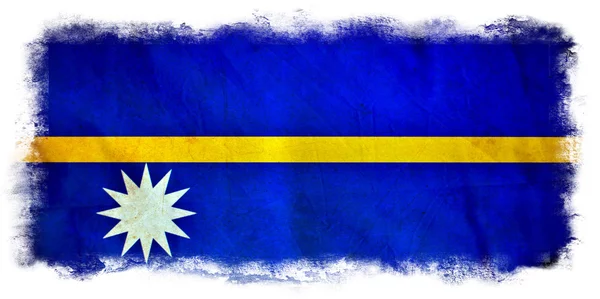 Vlag van Nauru grunge — Stockfoto
