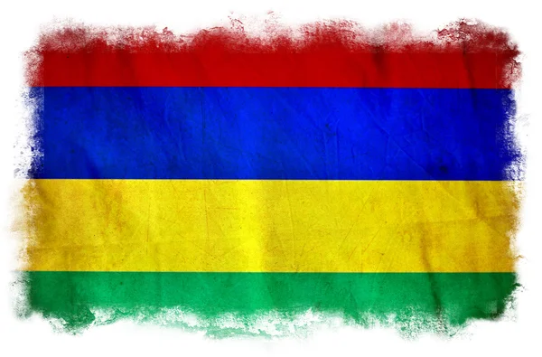Mauritius Grunge Flagge — Stockfoto